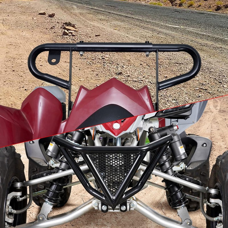 A & UTV PRO Front Bumper & Rear Wide Grab Bar for Yamaha Raptor 700 Accessories 2006-2022, YFM Heavy duty Aluminum ATV Alba Racing Parts for Raptor 700r - Image 4